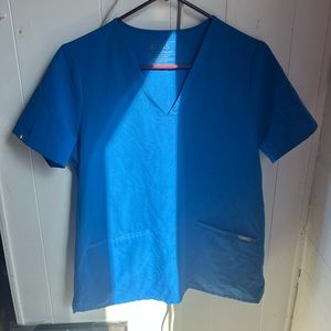 royal blue scrub top